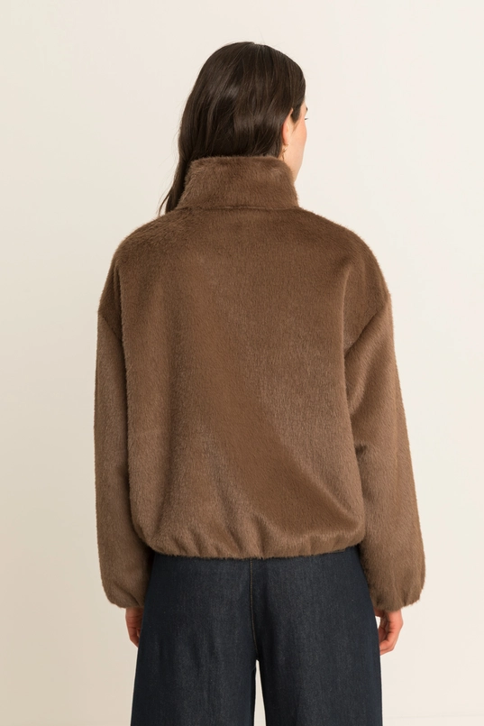 Kort faux fur jack