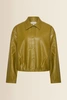 Kort leerlook jack