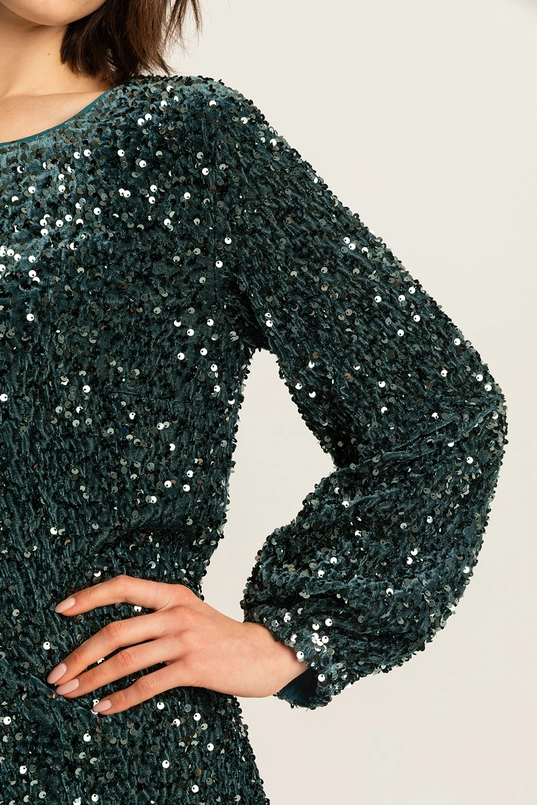 Korte paillettenjurk