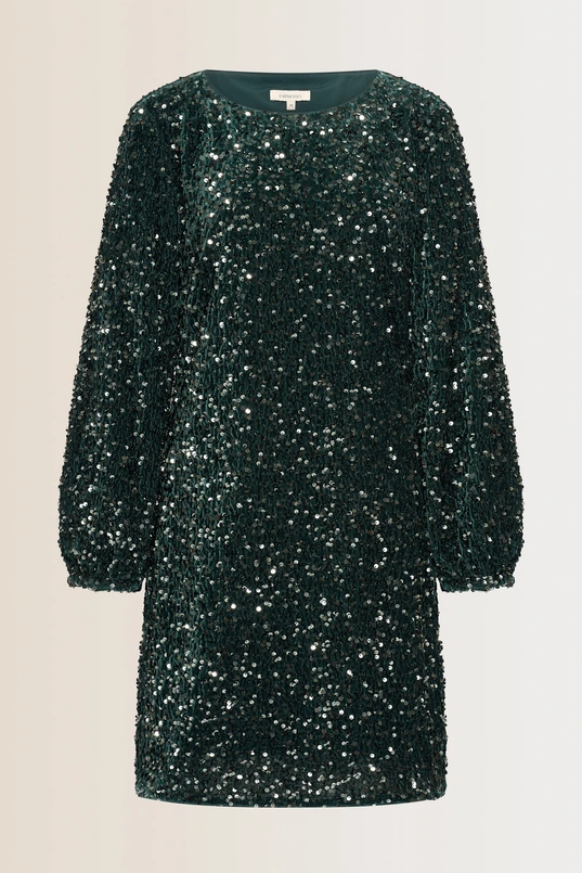 Korte paillettenjurk