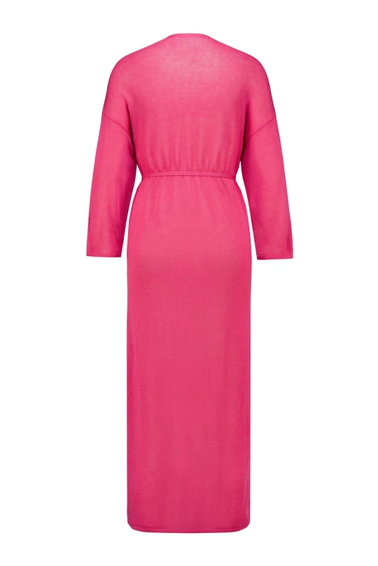 Lang fijngebreid vest