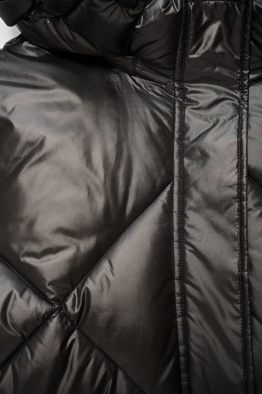 Lange gewatteerde jas