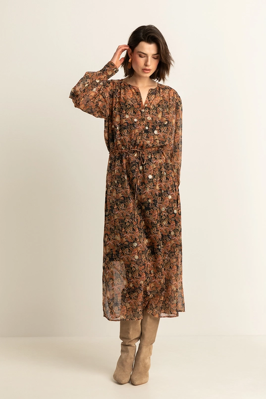 Lange jurk met print