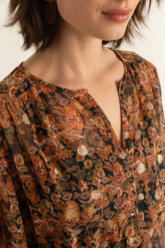 Lange jurk met print