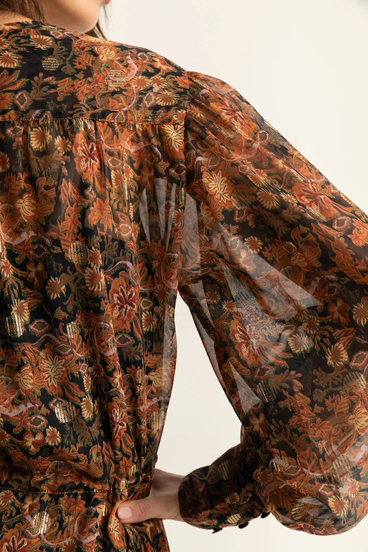 Lange jurk met print