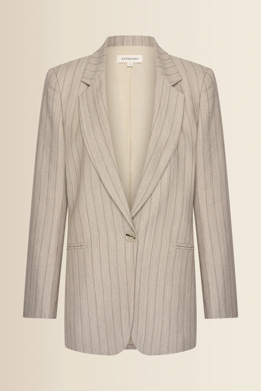 Losvallende blazer met krijtstreep