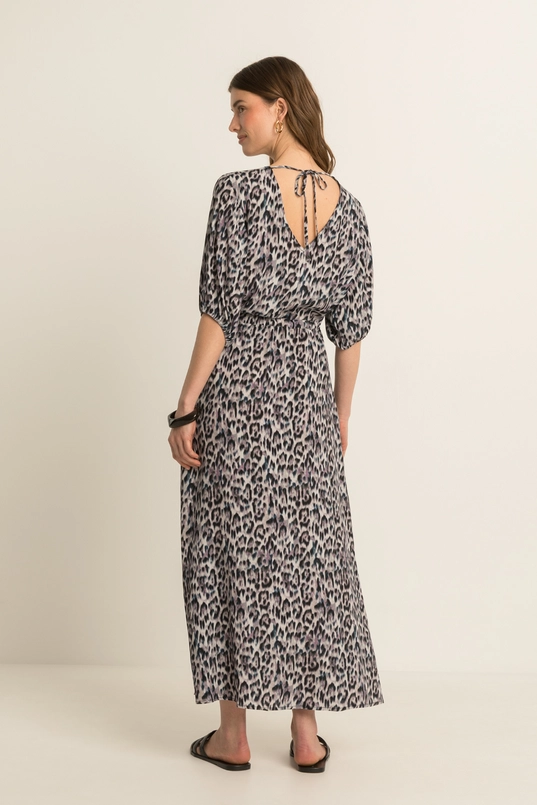 Maxi jurk met all-over print