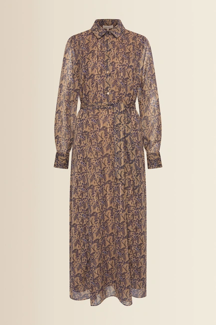 Maxi-jurk met botanische print