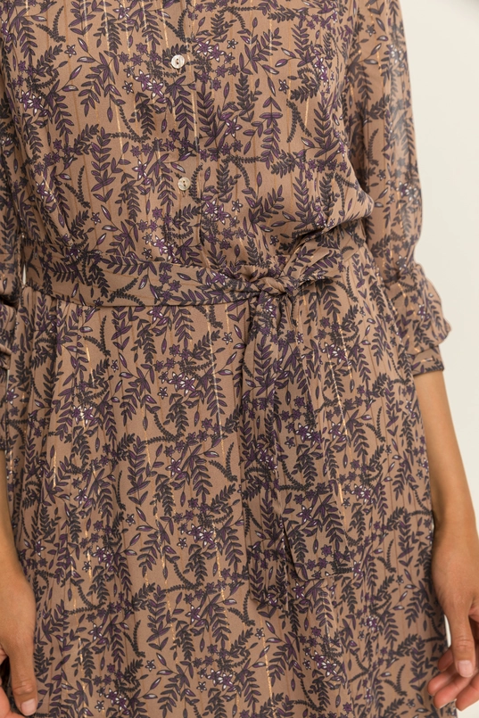 Maxi-jurk met botanische print