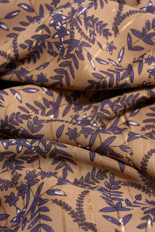 Maxi-jurk met botanische print