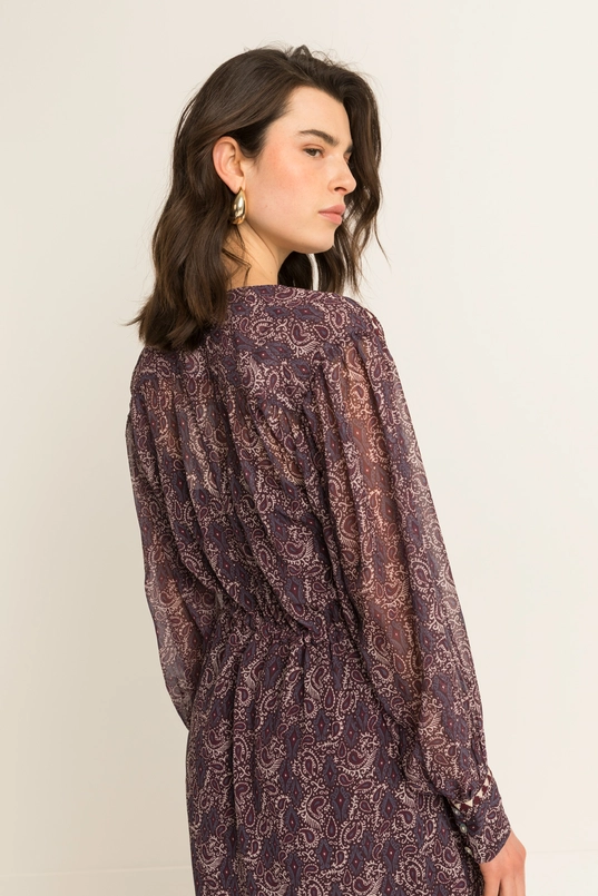 Maxi-jurk met paisleydessin