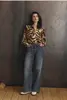 Mid blue wide leg jeans