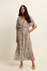 Midi-jurk met print
