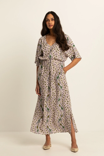 Midi-jurk met print