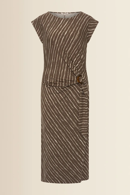 Midi-jurk met print
