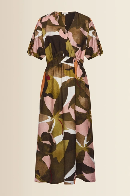 Midi-jurk met print