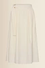 Midi-rok met ceintuur