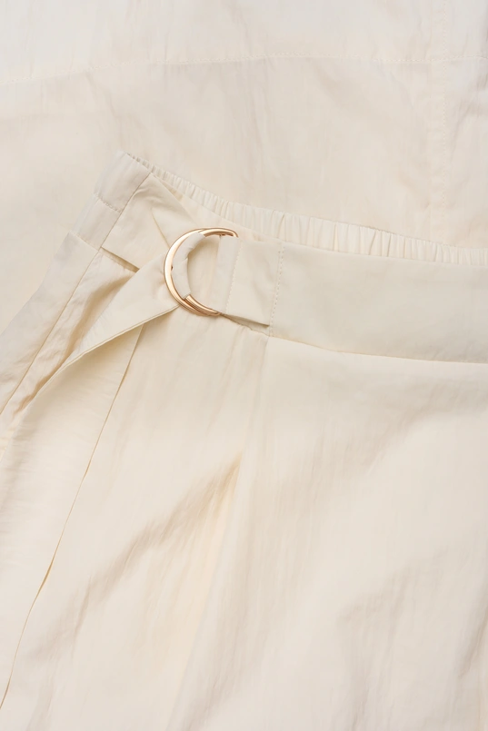 Midi-rok met ceintuur