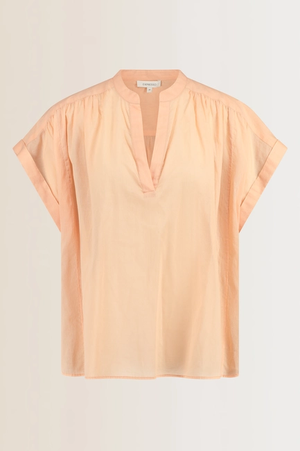 Mouwloze katoenen blouse