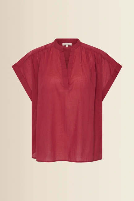 Mouwloze katoenen blouse