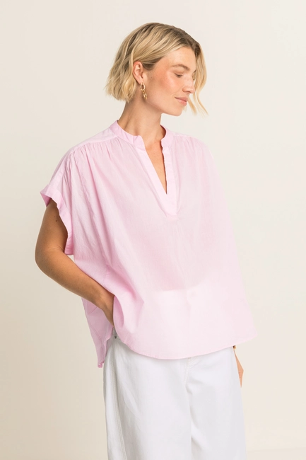 Mouwloze katoenen blouse