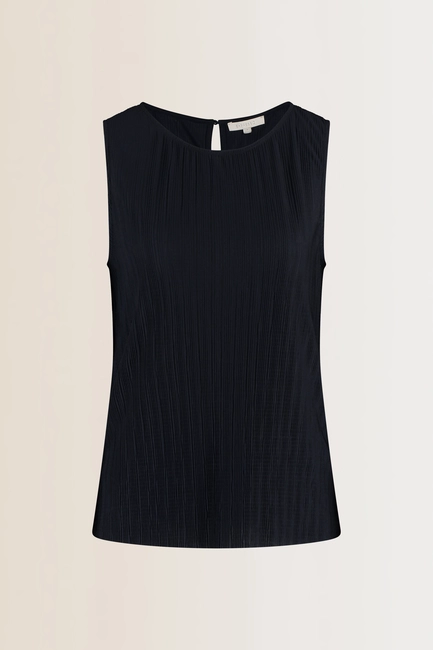 Mouwloze plissé top