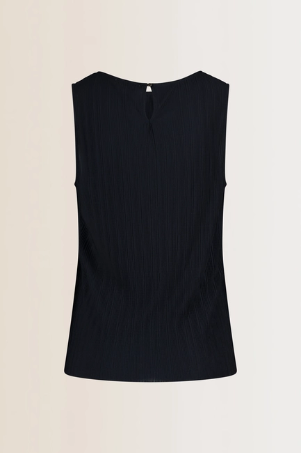 Mouwloze plissé top