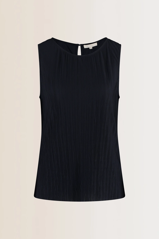 Mouwloze plissé top