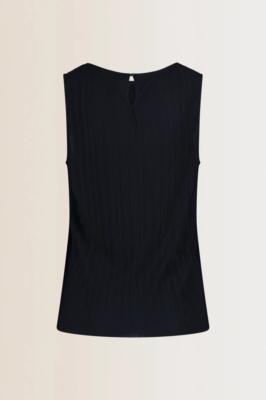 Mouwloze plissé top