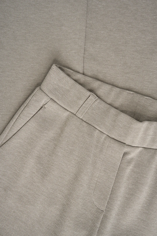 Piqué geweven broek