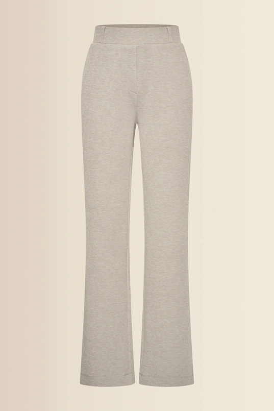 Piqué geweven broek