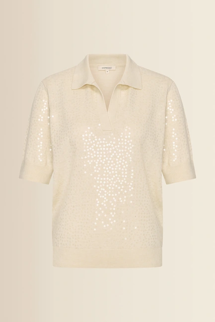 Polo met pailletten