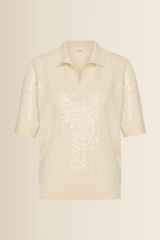 Polo met pailletten