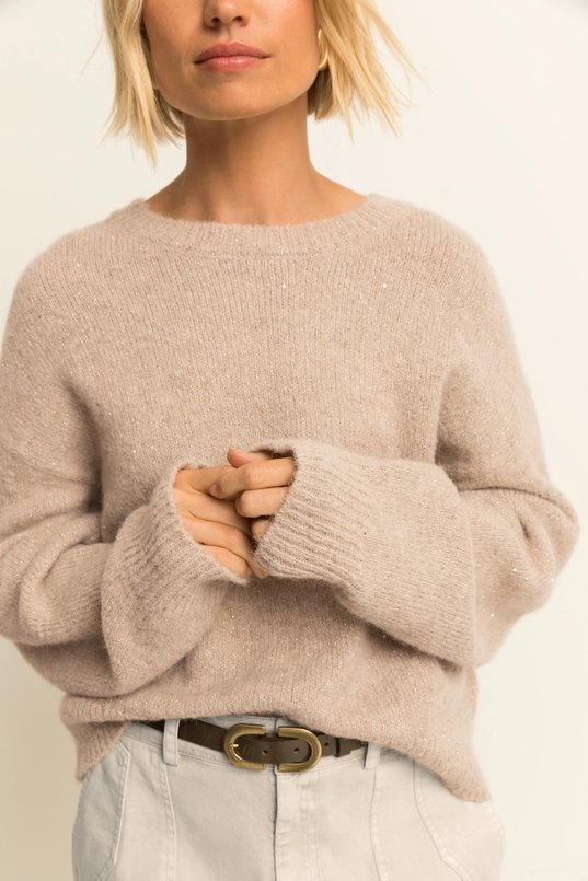 Pullover multicolor metallic