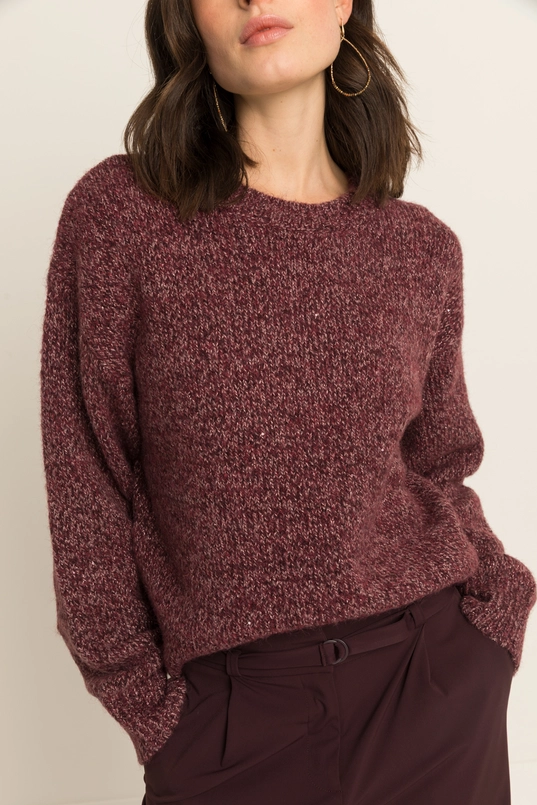 Pullover multicolor metallic