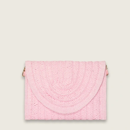 Raffia clutch