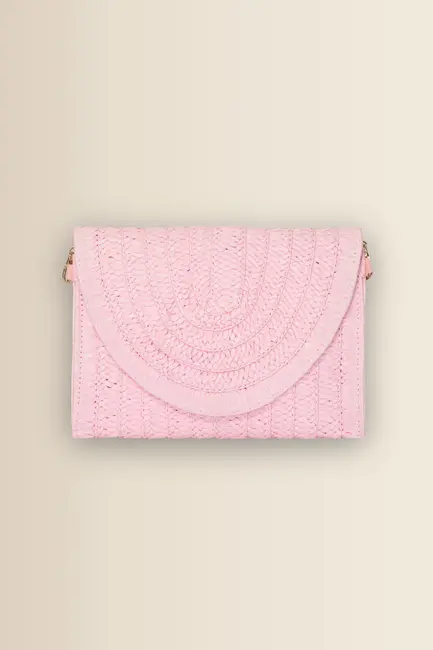 Raffia clutch