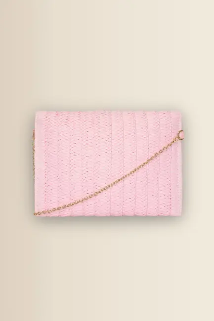 Raffia clutch