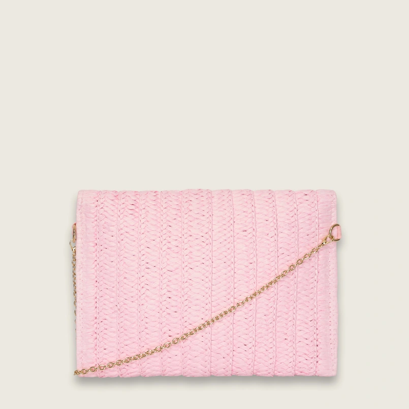 Raffia clutch
