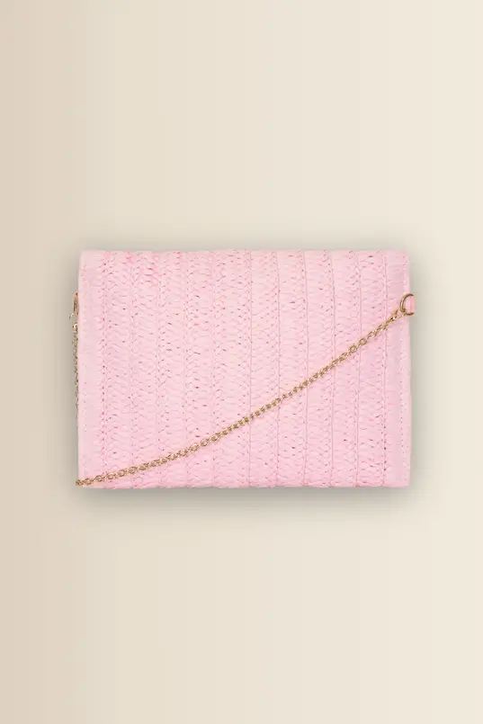 Raffia clutch
