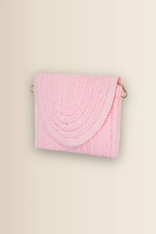 Raffia clutch