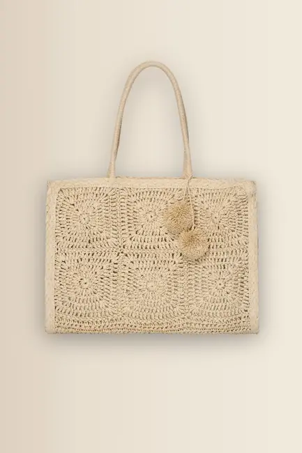 Raffia shopper