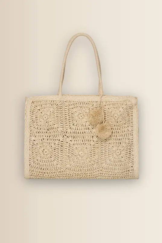 Raffia shopper
