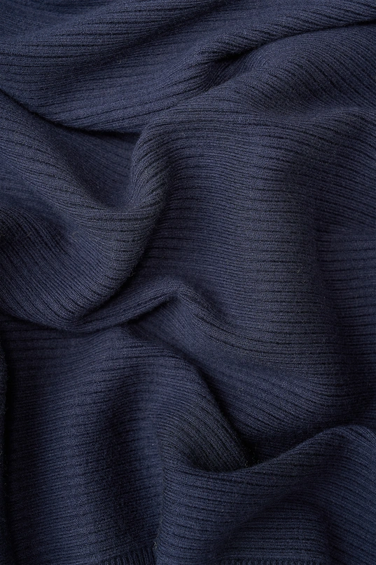 Ribgebreid vest met rits