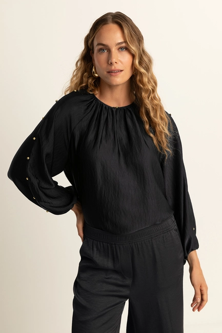 Satijnen blouse