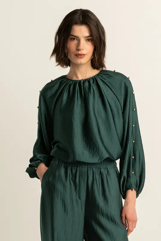 Satijnen blouse