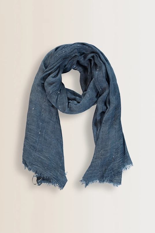 Scarf woven washed sequin