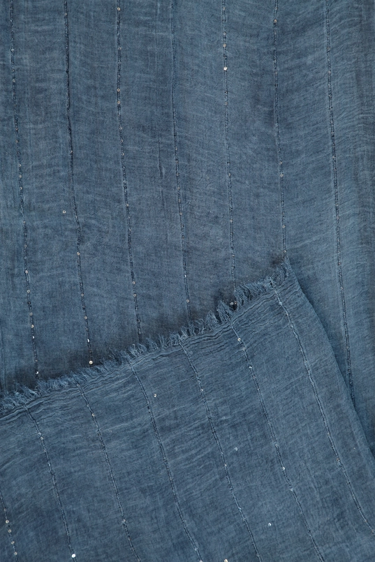 Scarf woven washed sequin