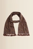 Shawl met botanische print