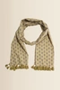 Shawl met dessin en kwastjes